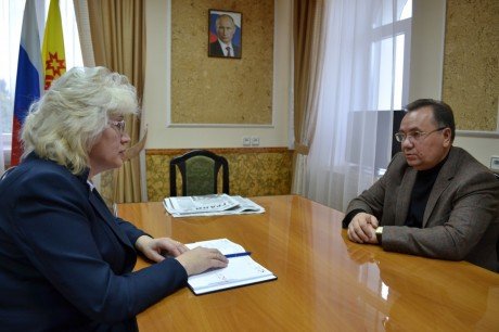 Главный федеральный инспектор по Чувашии провел рабочую встречу с руководителем республиканского Управления Федерального казначейства 