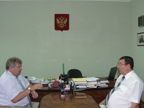 Александр Пыков провел рабочую встречу с председателем Верховного Суда Мордовии Геннадием Курышевым