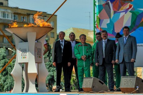 В Пензе прошла эстафета Огня XXVII Всемирных студенческих Игр