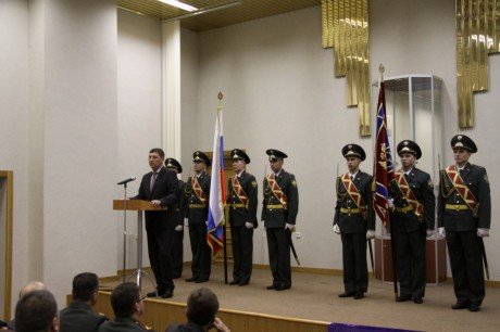 Управлению Госнаркоконтроля вручено собственное знамя