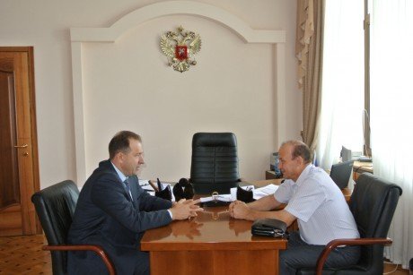 Сергей Чабан провел рабочую встречу с исполняющим обязанности руководителя СУ СК РФ по Самарской области