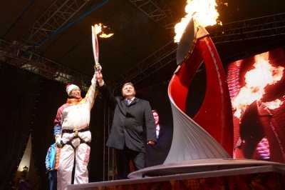 В Кирове прошла эстафета Олимпийского огня