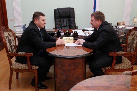 Дмитрий Каденков провел рабочую встречу с руководителем Следственного управления СК РФ по Пензенской области Олегом Трошиным