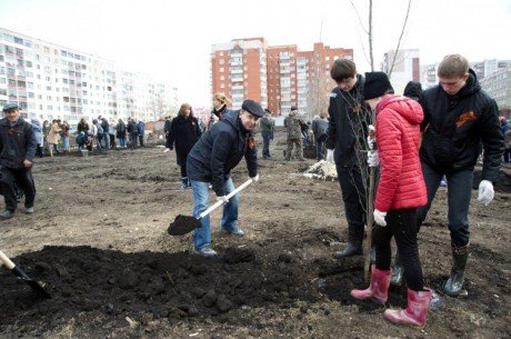 Главный федеральный инспектор принял участие в закладке аллеи Победы