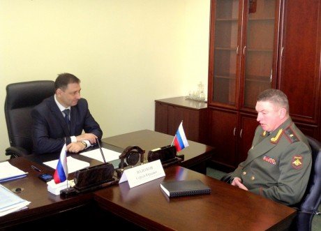 Сергей Валенков встретился с командующим 20 гвардейской Краснознамённой общевойсковой армией